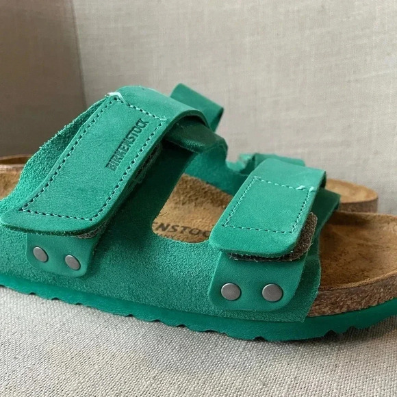 NWT Birkenstock Uji Nubuck-Suede Sandals Size 38 - Picture 11 of 12
